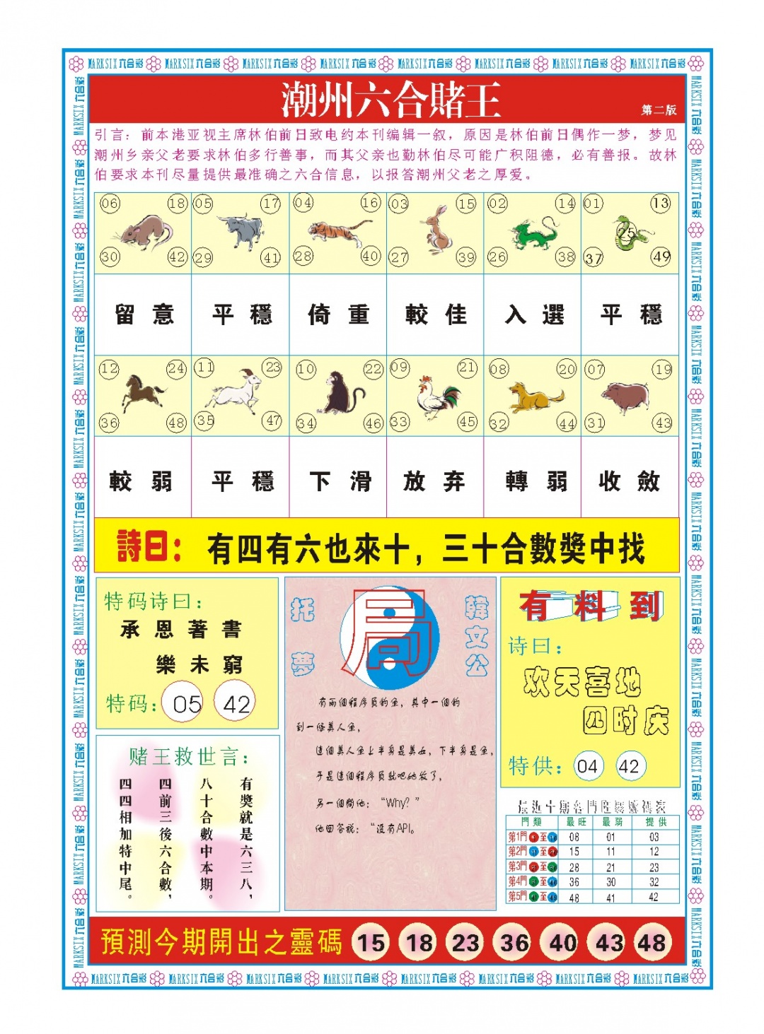 031期潮州六合赌王B[图]