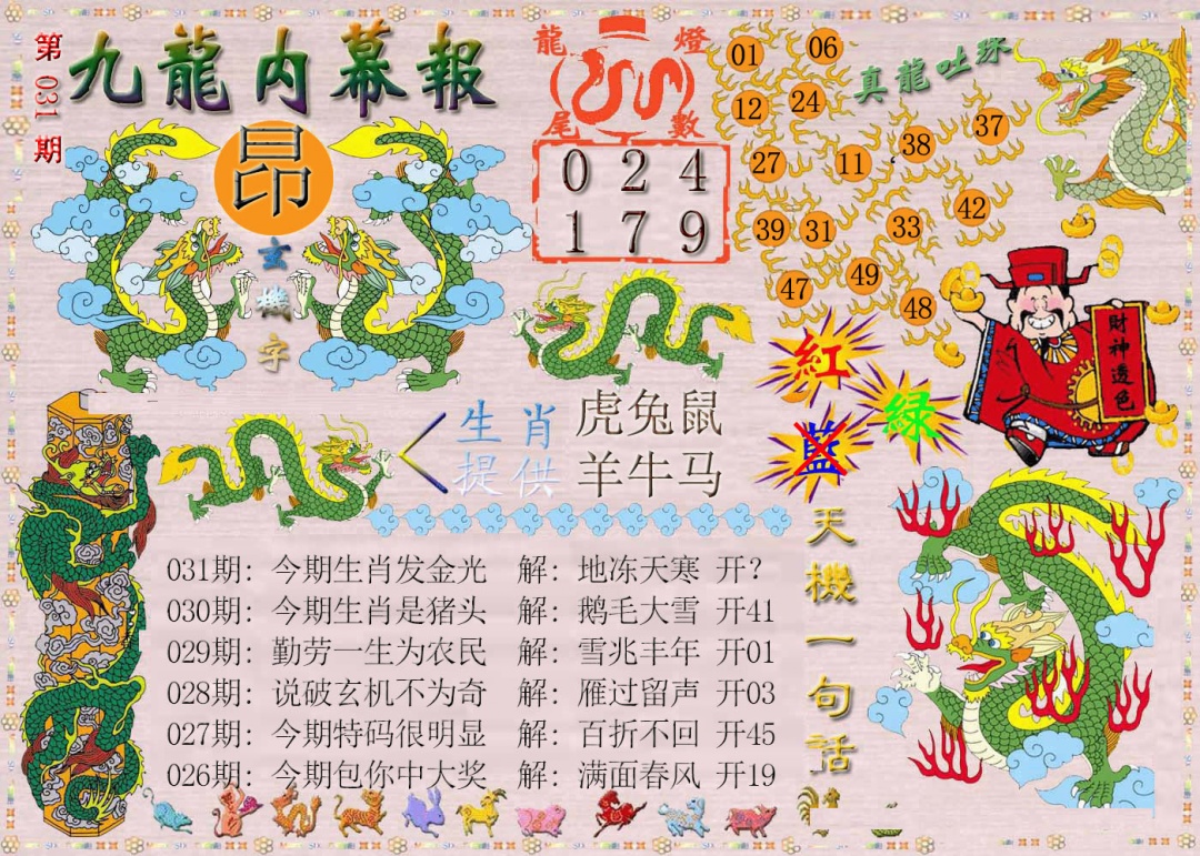031期九龙内幕报[图]