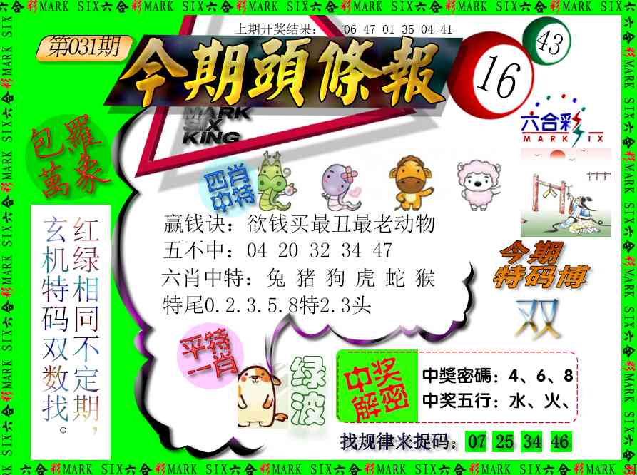 031期今期头条报[图]