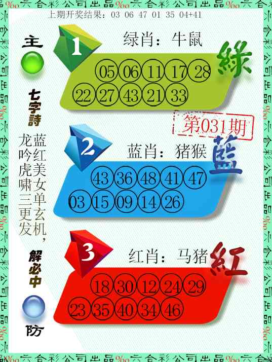 031期三波十码[图]