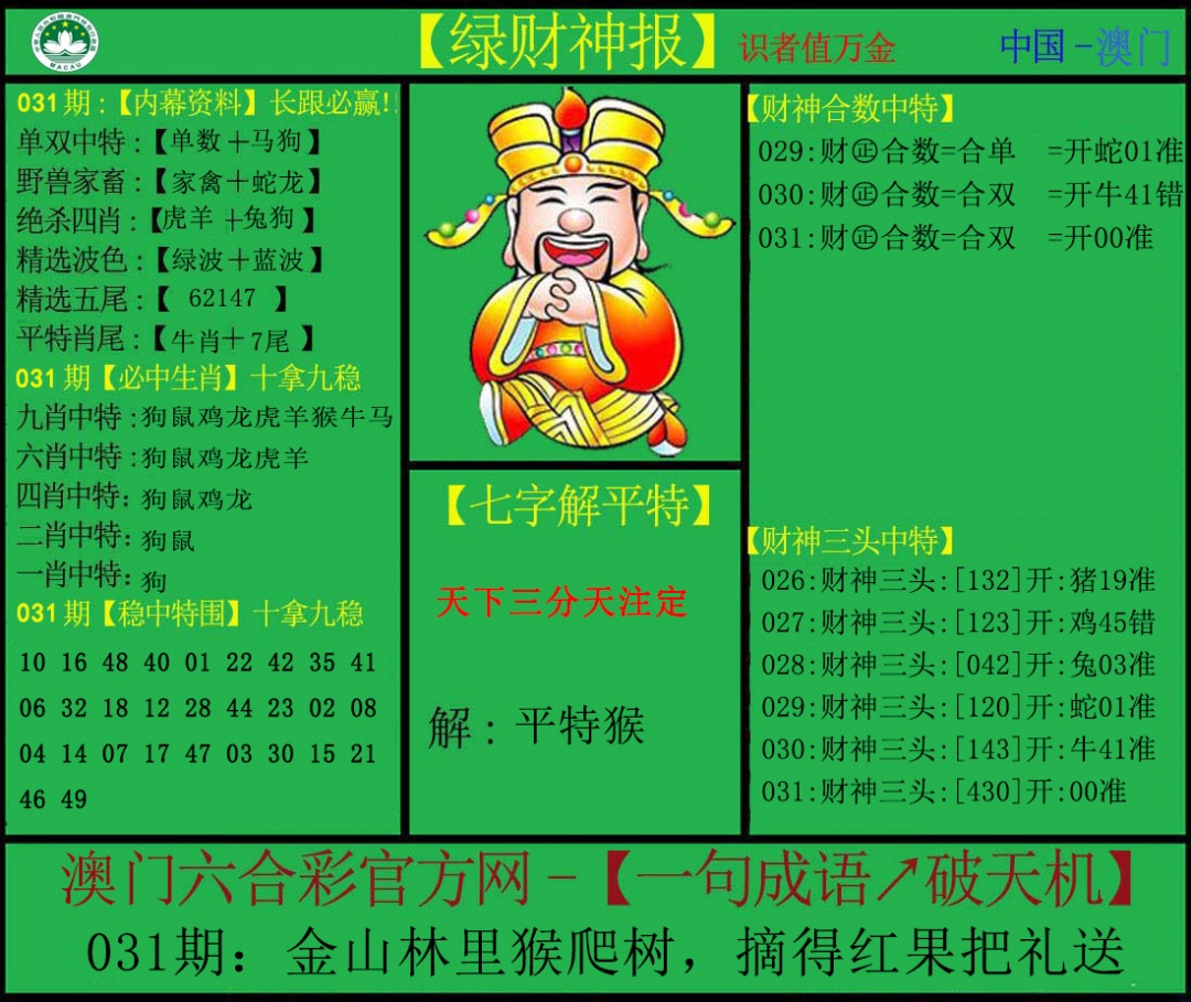 031期绿财神[图]