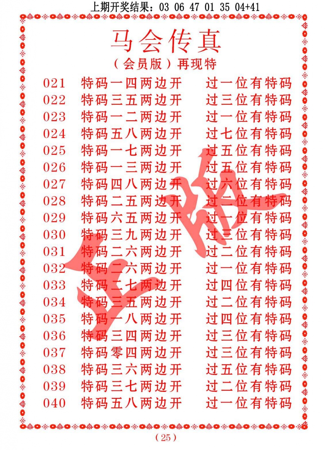 031期马会传真[图]