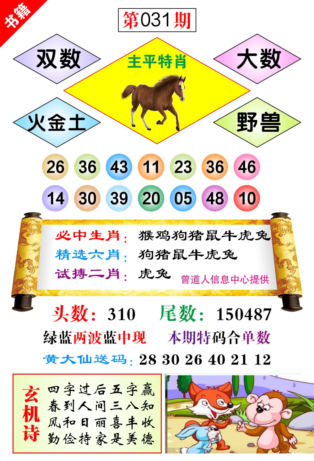 031期澳门济公十八码[图]