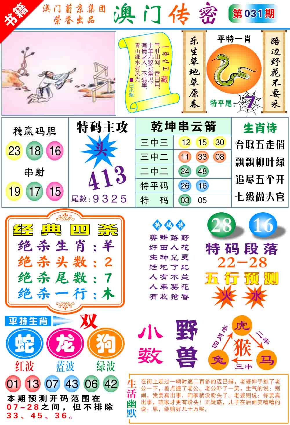 031期澳门传密心水[图]