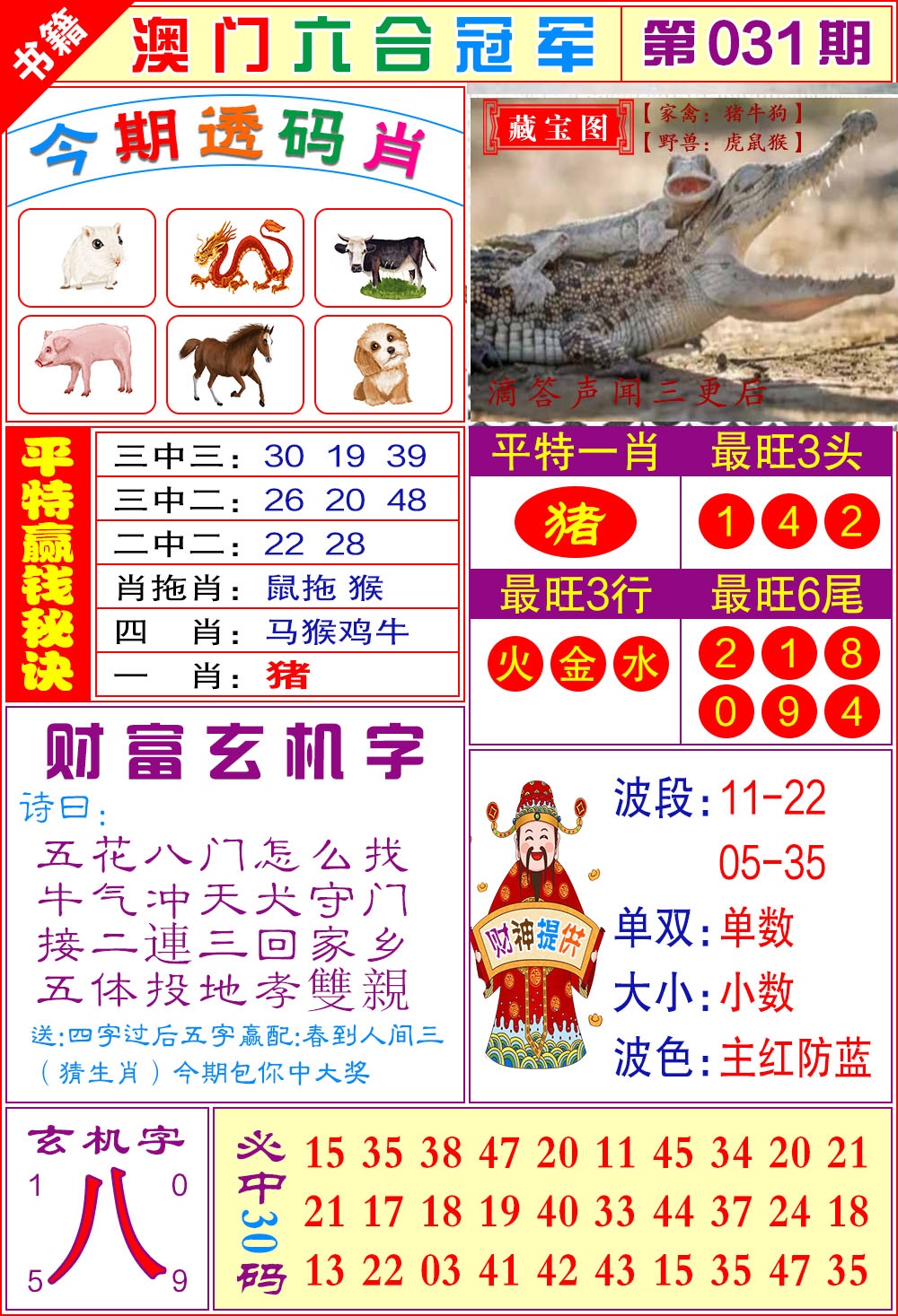 031期澳门六合冠军[图]