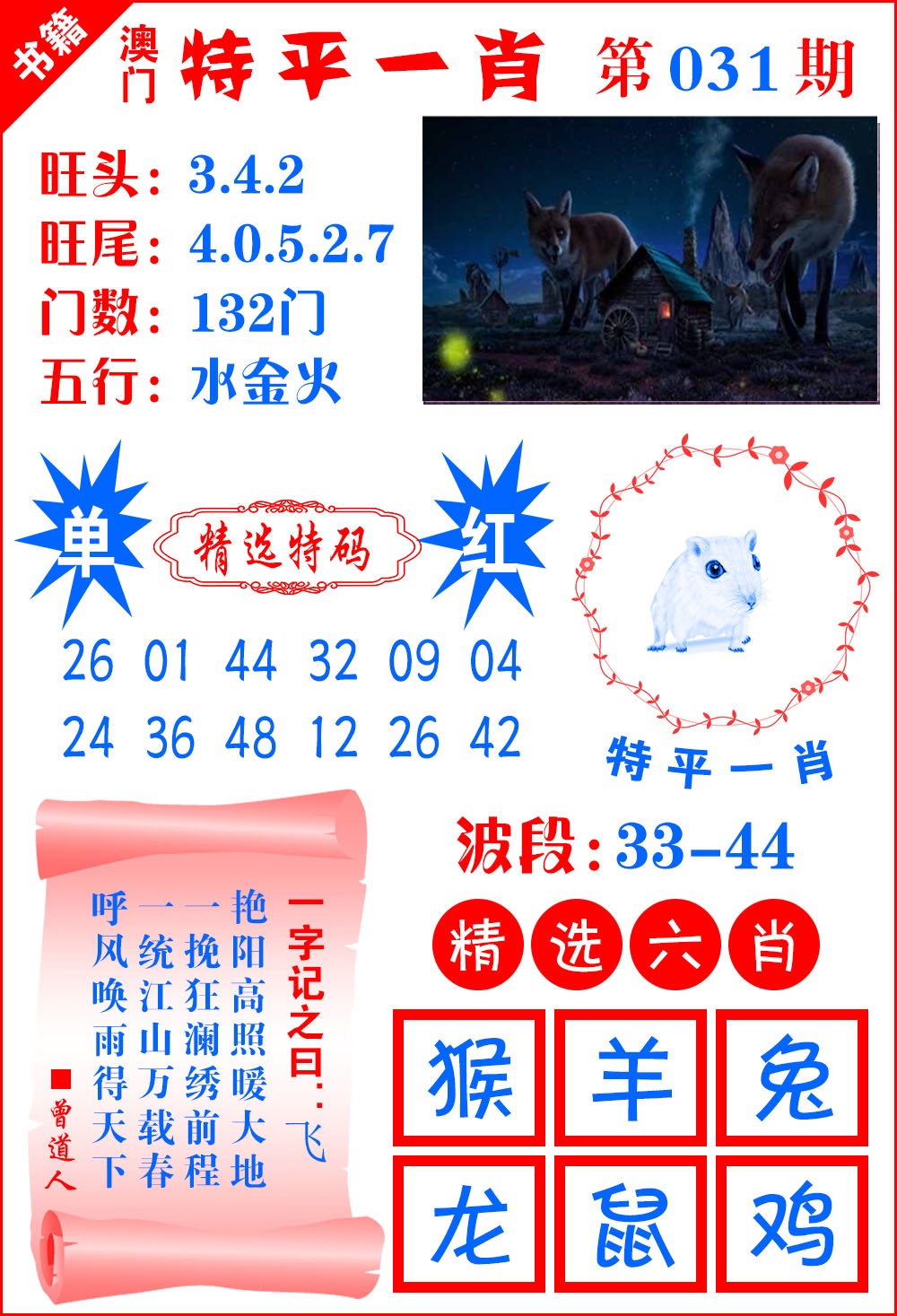 031期澳门喜气洋洋[图]