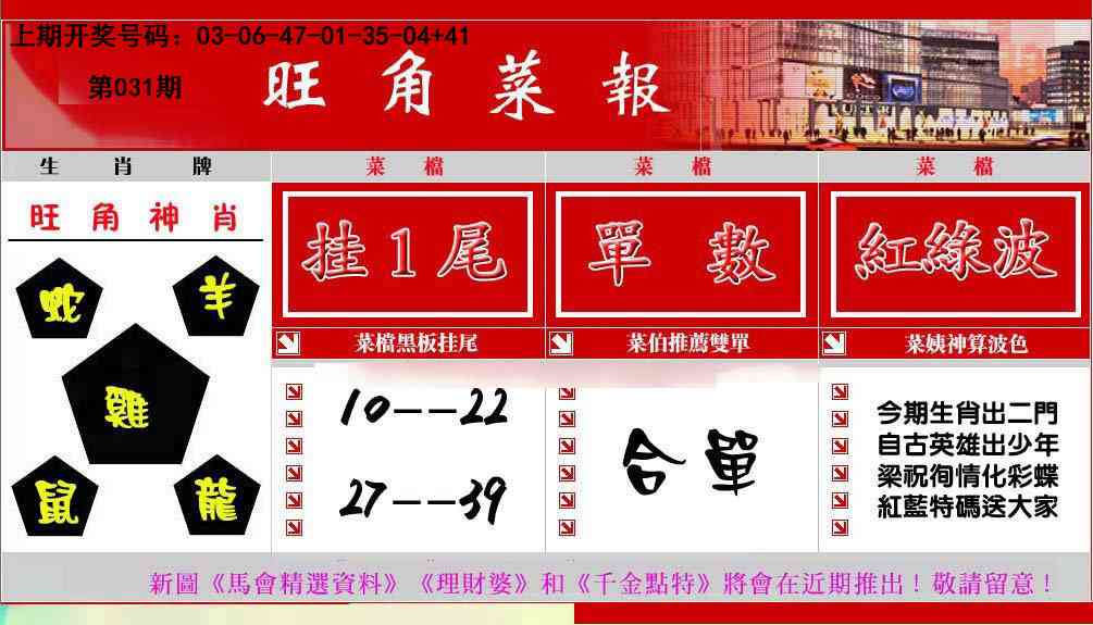 031期旺角菜报[图]