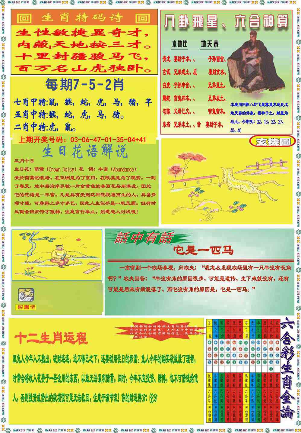 031期九龍马经B(推荐)[图]