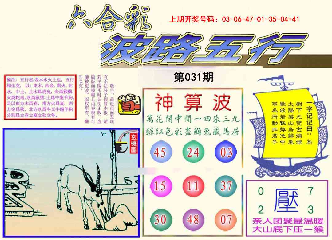 031期波路五行[图]