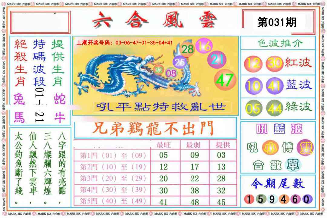 031期六合风云《另版》[图]