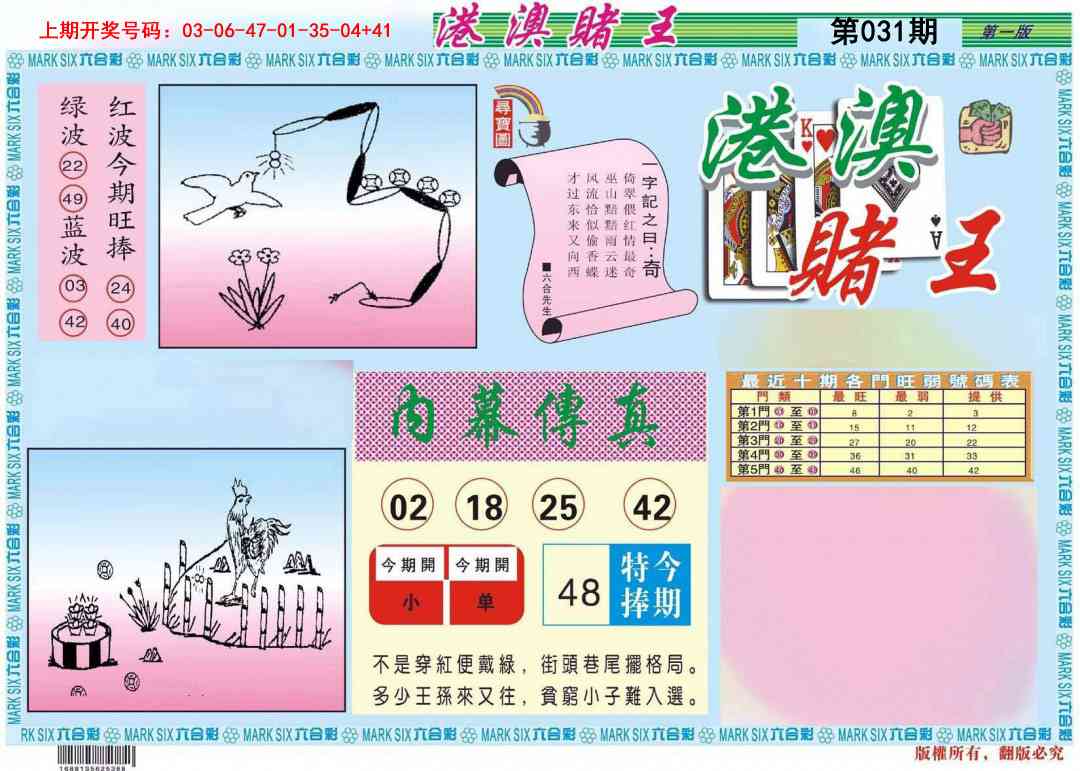 031期港澳赌王A[图]