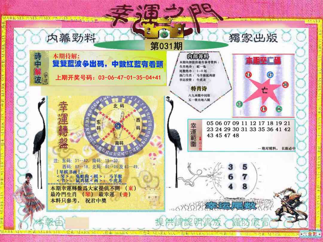 031期幸运之门[图]