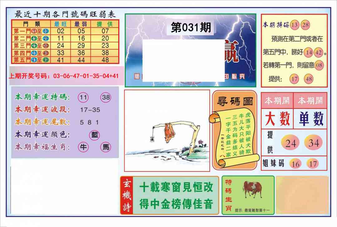 031期逢赌必羸[图]