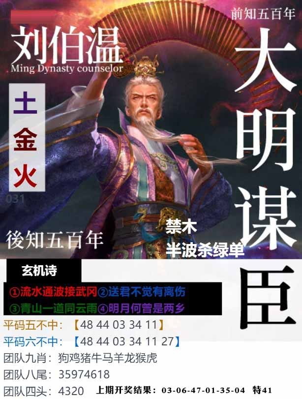 031期大明谋臣[图]